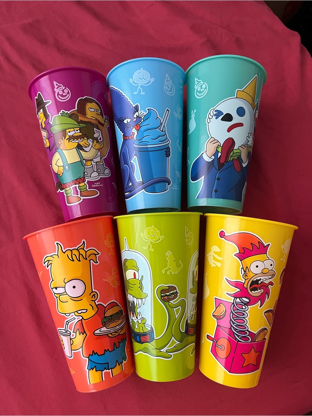 The Simpsons ❌ Jack in the Box Collaboration Treehouse Of Horror 6 Cup & Box🏡🎃